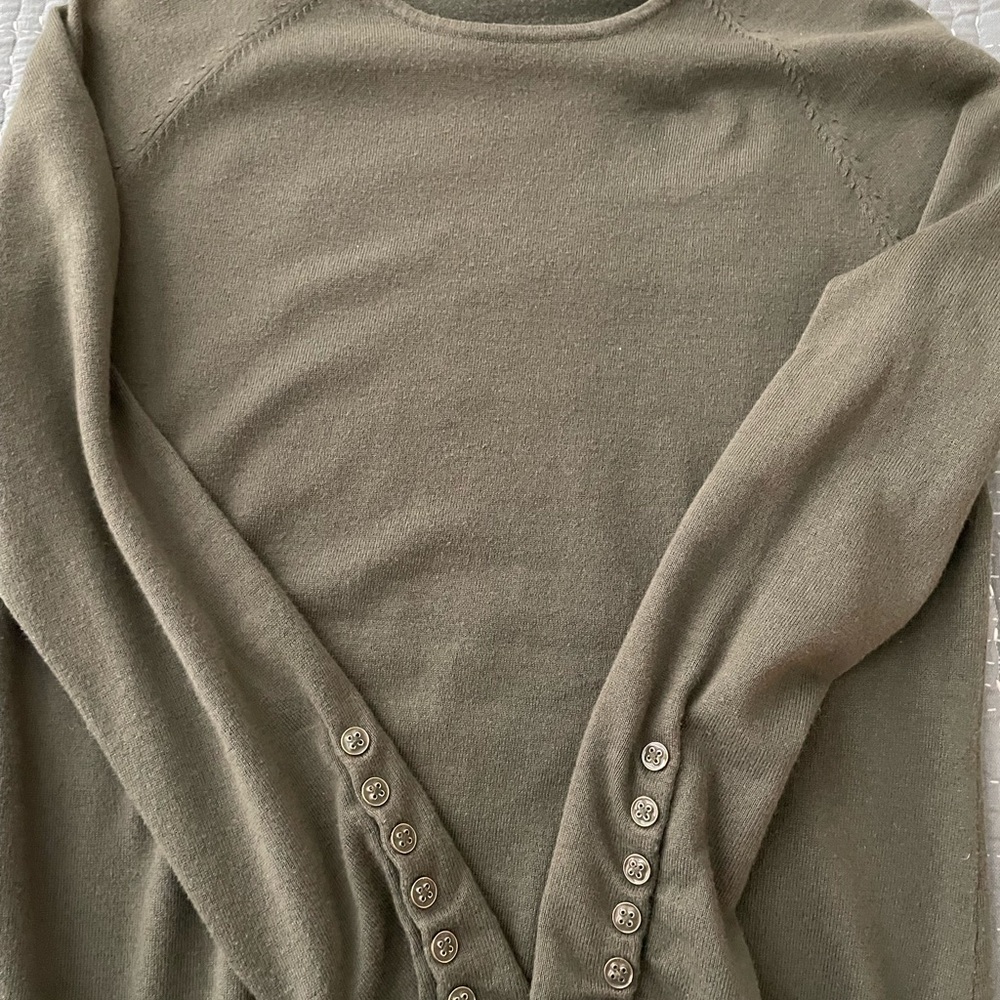 J. McLaughlin Forest Green Knit Top